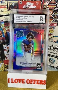 2017 DONRUSS OPTIC EVAN ENGRAM PINK ROOKIE PRIZM HOLO PGA 10 GEM MINT READ - Picture 1 of 4