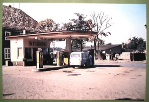 Foto der VEB Minol-Tankstelle in Zehdenick an der Post, 1960er Jahre, 15 x 20 cm - Bild 1 von 2