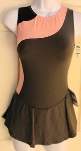 VESTIDO GK ICE FIGURE SKATE MICROTECH ADULTO PEQUEÑO SLVLS GRIS ROSA PERFORM Talla AS - Imagen 1 de 11