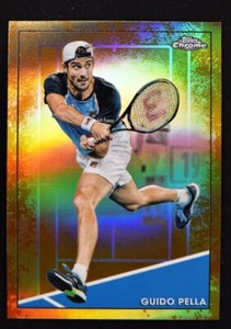 2021 Topps Chrome Tennis Base Clay Court Refractor #52 Guido Pella