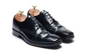 Loake Polished Black Derby Shoes: `251B` 7 G UK 41 - Picture 1 of 11