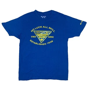 Columbia PFG blau Fishing Gear Print Ärmel T-Shirt Größe Herren Large L - Bild 1 von 12