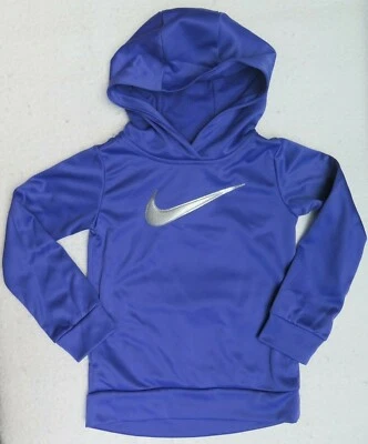 Nike Little Girls Therma Tunic Purple Hoodie - Size 4 (XS) - NWT  MSRP$44.00 - Image 1 of 4