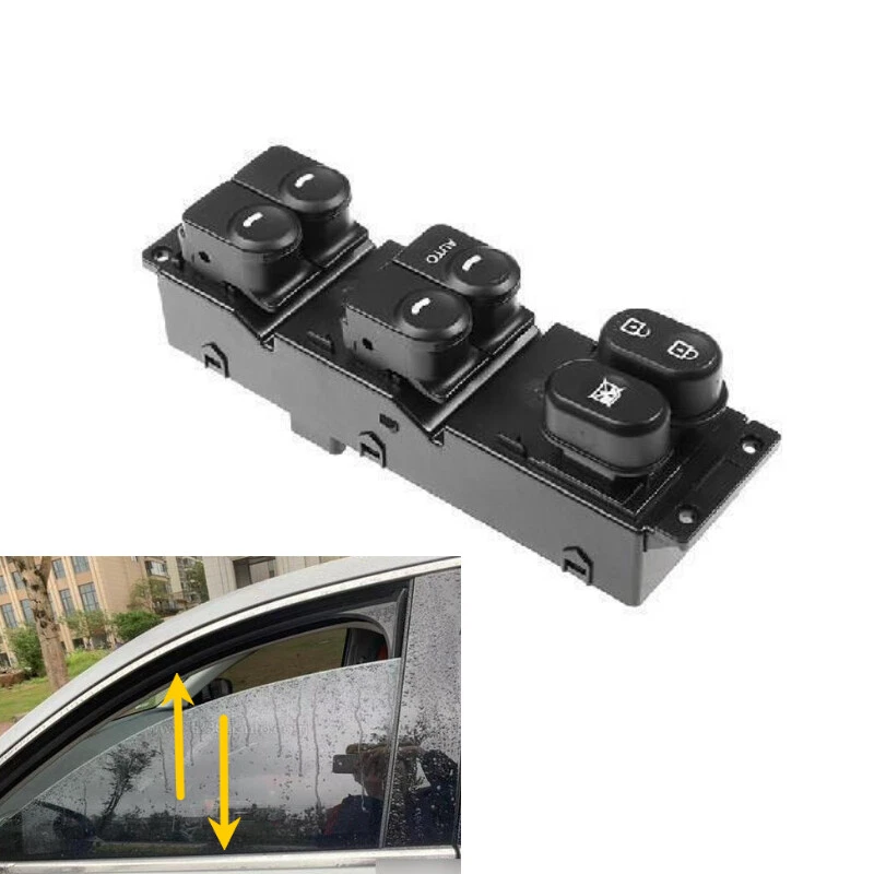 Interruptor de ventana del conductor delantero izquierdo 93570-1R110 para Hyundai Accent Solaris 2010-17 Foto 1 de 1