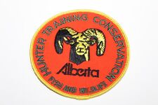 Hunter Training Conservation embroidered patch fish and wildlife Alberta Canada