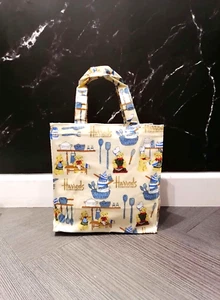 Harrods Small Cornishware Tote shopper Bag . new with defects. Please see detail - Picture 1 of 7