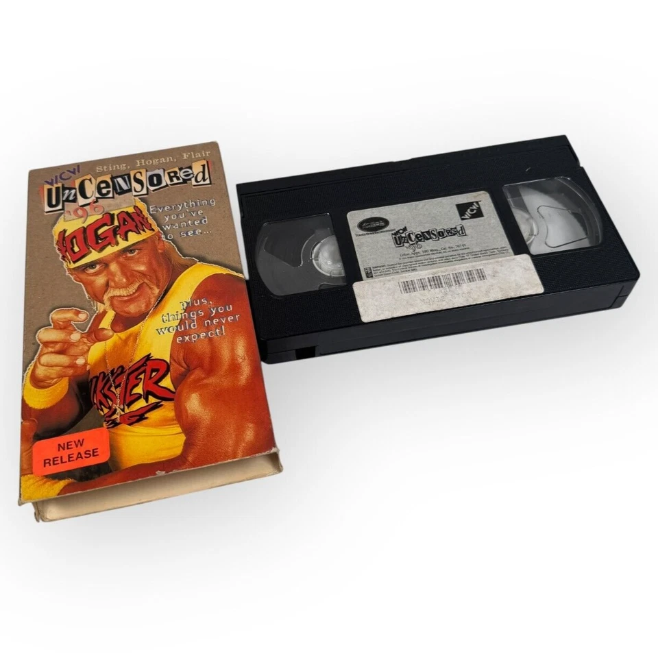 WCW Uncensored 1996 Classic Wrestling VHS Vintage Hulk Hogan, Sting, Flair RARE - Image 1 of 4