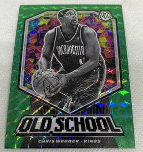 2019-20 Panini Mosaic Green Prizm Old School Chris Webber Kings #13 - Picture 1 of 2
