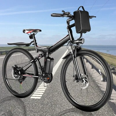 Bicicleta Eléctrica Plegable 26" Bicicleta de Montaña 500W con Batería de Litio 48V Ebike Adulto Foto 1 de 4