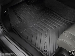 Juego de alfombrillas originales OEM Honda Civic 4 puertas para todas las estaciones 16-21 escotilla estándar - Imagen 1 de 1