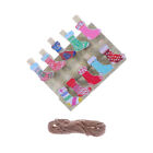  10 Pcs Photo Pegs Christmas Mini Paper Clips Mall Wooden Clothespins Child