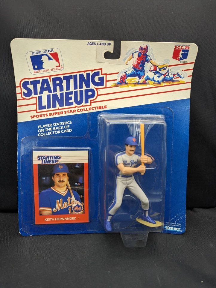 NY Mets Keith Hernandez #17 Baseball Figure Kenner Starting Lineup 1988