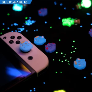 GeekShare Luminous Ghost Thumb Grip Caps for Nintendo Switch / OLED / Lite-4PCS - Picture 1 of 7