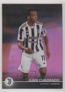 2021-22 Topps Juventus Team Set Players Pink Foil /99 Juan Cuadrado #11