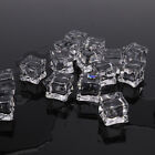 5pcs artificial ice cubes acrylic fake crystal wedding bar party beer decorat $d
