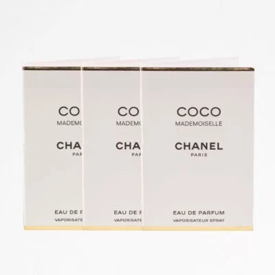 3x Chanel Coco Mademoiselle парфюмированная вода EDP пробник спрей флакон 1,5 мл / 0,05 унц - Изображение 1 из 4