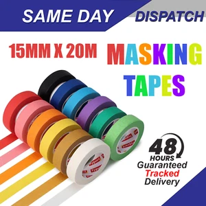 Abdeckband mehrfarbig Malerband 15 mm x 20 m, sauber abziehbar UV-beständig - Bild 1 von 7