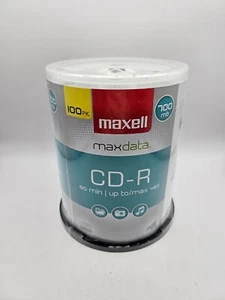 Maxell CD-R Discs 700mb 80 min 100 Stück Neu Versiegelt - Bild 1 von 4