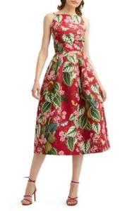 Prendisole Oscar De La Renta stampa botanica, taglia 4 - Foto 1 di 6
