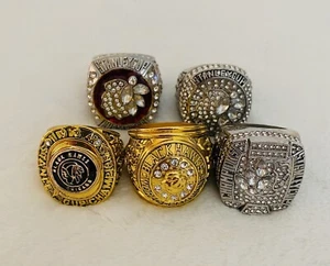 5 PCS Chicago Blackhawks Stanley Cup Championship Ring SET, US SHIP - Picture 1 of 3