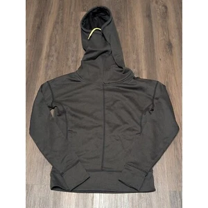 The North Face Womens Small Gray High Neck Cowl Face Mask Hoodie Thumb Holes G1 - Picture 1 of 5