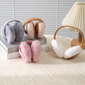 Women Men Fluffy Ear Muffs Winter Earmuffs Plush Ear Warmer Cover Ear Muffs * ⇘ - Picture 1 of 22