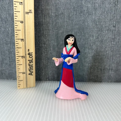 Disney Mulan 3.5" Inch PVC Plastic Figure Figurine Cake Topper Cover