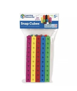 Learning Resources Snap Cubes Cubi a Spina (Set di 100 Pezzi) Calcolo Bambini - Foto 1 di 12