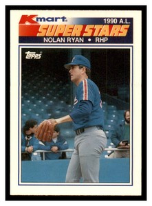1990 Topps Kmart Super Stars #25 NOLAN RYAN Texas Rangers ~D3T