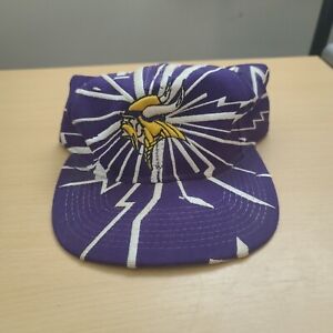 Minnesota Vikings NFL Starter Purple Shockwave Baseball Cap Hat Snapback OSFA