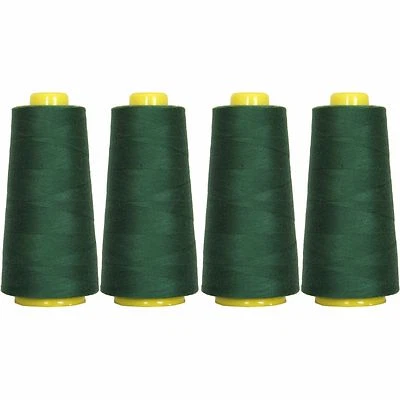Polyester Thread Cones Spool 6000 Yards Overlocking Sewing Machine 21 Colors - Image 1 of 4