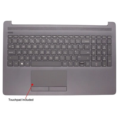 HP 15-DA 15-DB 250 255 G7 Series Handauflage Cover UK Tastatur + TouchPad L20386-031 - Bild 1 von 3