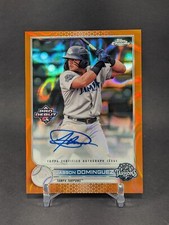 2022 Topps Pro Debut Chrome JASSON DOMINGUEZ Auto Orange Lava /25 #PDC-59