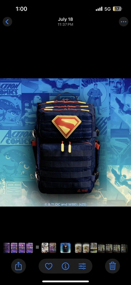 Wolfpak 35L Backpack Superman Limited Edition - Image 1 of 3