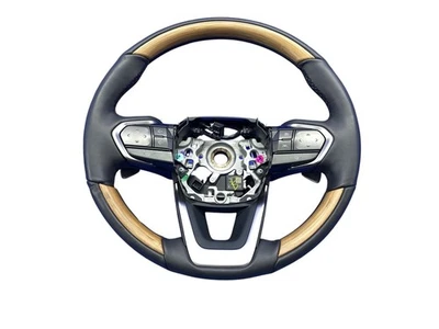 2023-2025 LEXUS RX350H VOLANTE DELANTERO IZQUIERDO CALEFACTABLE NEGRO CON MADERA Foto 1 de 4