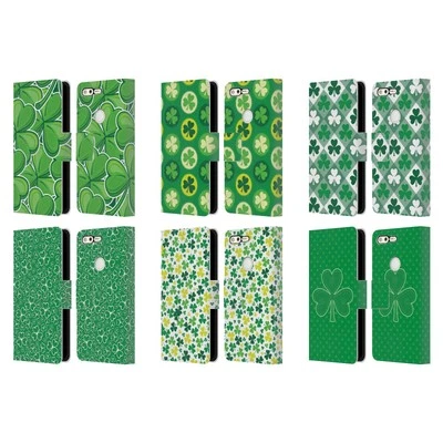 HEAD CASE DESIGNS SHAMROCK LEATHER BOOK CASE & WALLPAPER FOR GOOGLE PHONES - image 1 of 4