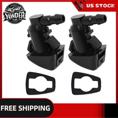 2 Windshield Washer Fluid Spray Jet Nozzle For 2008-2010 Ford F-350 Super Duty - Изображение 1 из 4