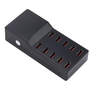 New 10-Port Multi USB Charger Station Hub Wall Fast Charging Power Adapter - Picture 1 of 9