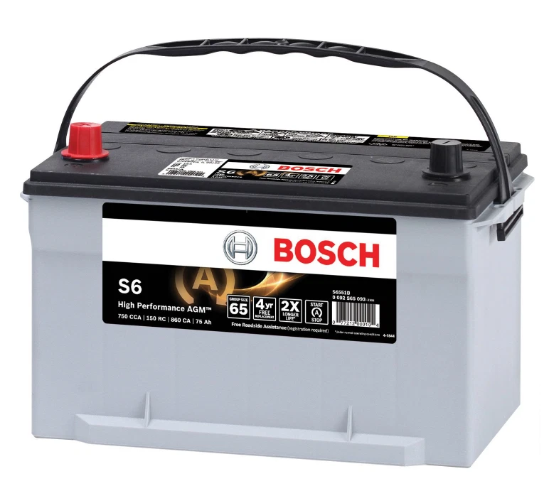 Batería Nueva BOSCH AGM Válvula Regulada BCI Grupo 65 CCA 750 150 Capacidad Reserva Foto 1 de 1