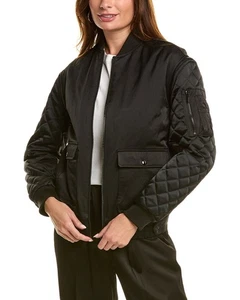 Chaqueta bomber manga acolchada The Kooples para mujer negra 0 - Imagen 1 de 3