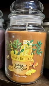 Yankee Candle "HONEY BEE TEA" ~Iced Tea & Honey ~ 22 oz. Jar NEW - Picture 1 of 1