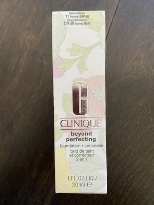 Clinique Beyond Perfecting Foundation + Concealer CN 58 HONEY - 1oz - New - Image 1 of 4