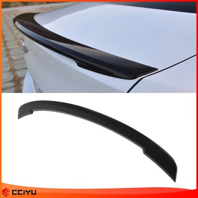 适用于 2014 - 2018 年丰田 Yaris 后备箱锅炉翼唇哑光黑色 — 第 1/4 张图片