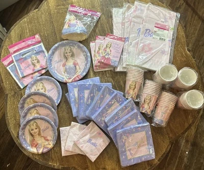 Vintage Barbie Birthday Party Supplies Huge Lot 2003 Party Express Multi-color  - Image 1 of 4