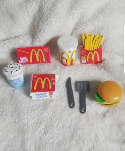 Gadget giocattolo cibo vintage McDonald's primi anni 2000 patatine fritte bevande tazza pepite - Foto 1 di 9