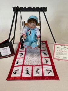 Ashton-Drake Rock-A-Bye Puddy Doll Pre-owned come with the iron Swing - Picture 1 of 9