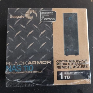 Seagate 1TB BlackArmor NAS 110 Gigabit Ethernet NEW NIB - Picture 1 of 4