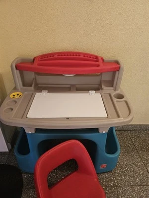 Step2 Schreibtisch Kindertisch Maltisch Basteltisch,mit Stuhl - Bild 1 von 4