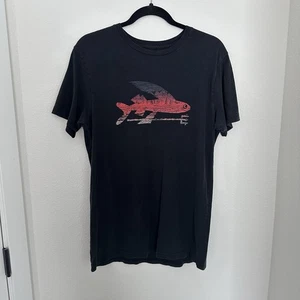 Patagonia Flying Fish Graphic T-Shirt Slim Fit Organic Cotton Tee Gr. M Herren - Bild 1 von 5