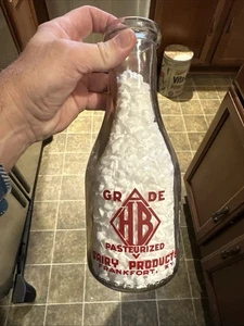 HB Dairy Products ACL Quart Milchflasche Frankfort Kentucky KY - Bild 1 von 12